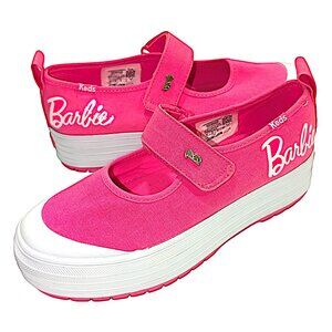 Keds Women's Barbie Pink Mary Jane Platform Shoes Size 5 - Pristine Not Worn